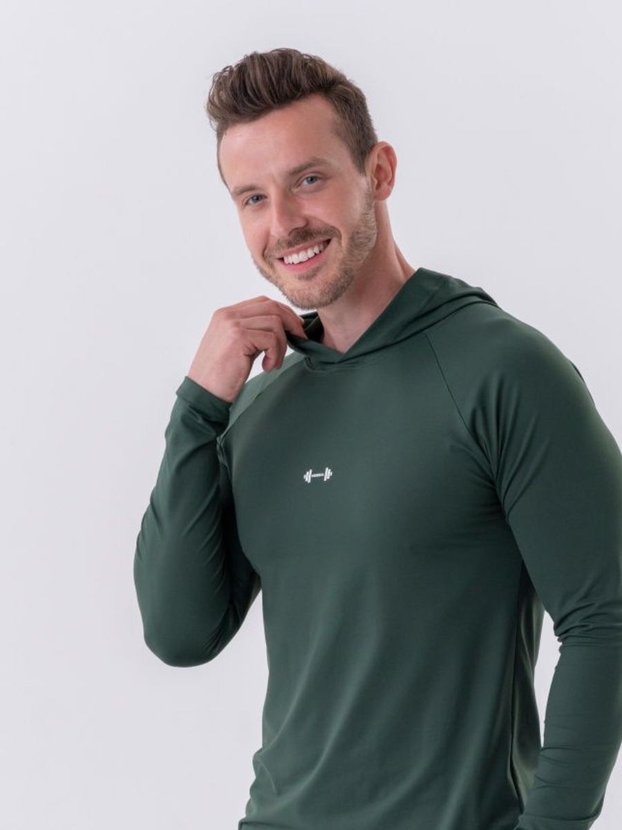 Лонгслив темно-зелёный 330