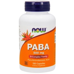 NOW PABA 500 mg. 100 капс