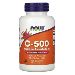 NOW C-500 Calcium Ascorbate-C 100 капс
