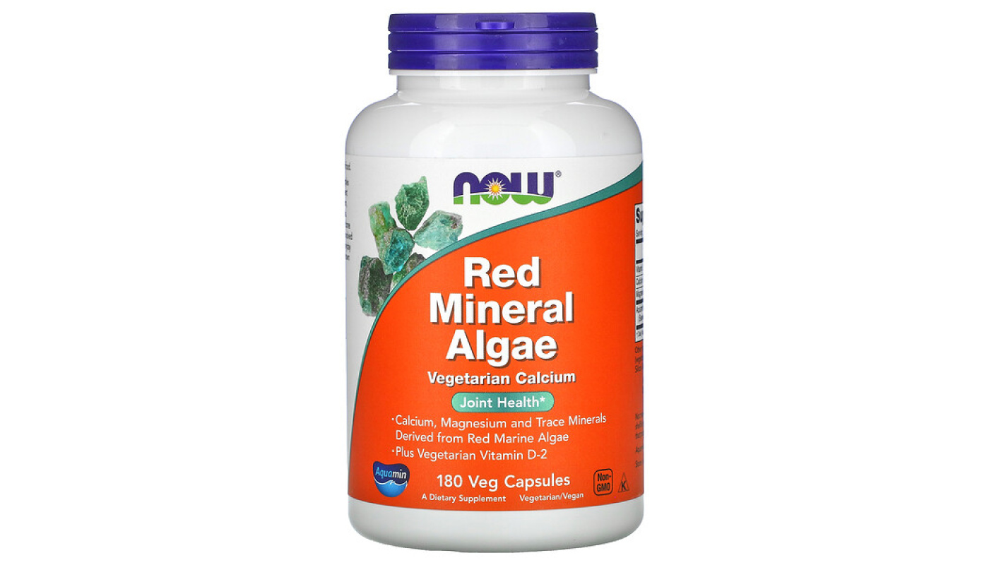 NOW Red Mineral Algae 180 капс