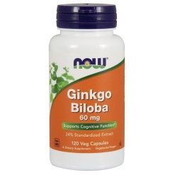 NOW Ginkgo Biloba 60 мг 120 капс