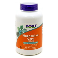NOW Magnesium 400mg. 180 капс