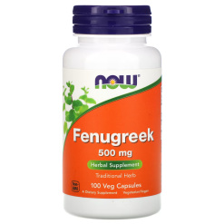 NOW Fenugreek 500 mg 100 капс