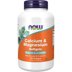NOW Calcium & Magnesium +D3 (120 гел.капс)