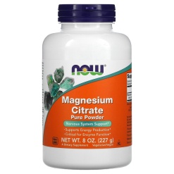 NOW Magnesium Citrate Pure Powder 227 гр