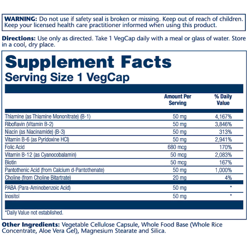 Solaray Vitamin B-Complex 50 mg. 50 капс