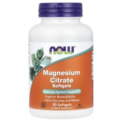 NOW Magnesium Citrate 90 гел.капс