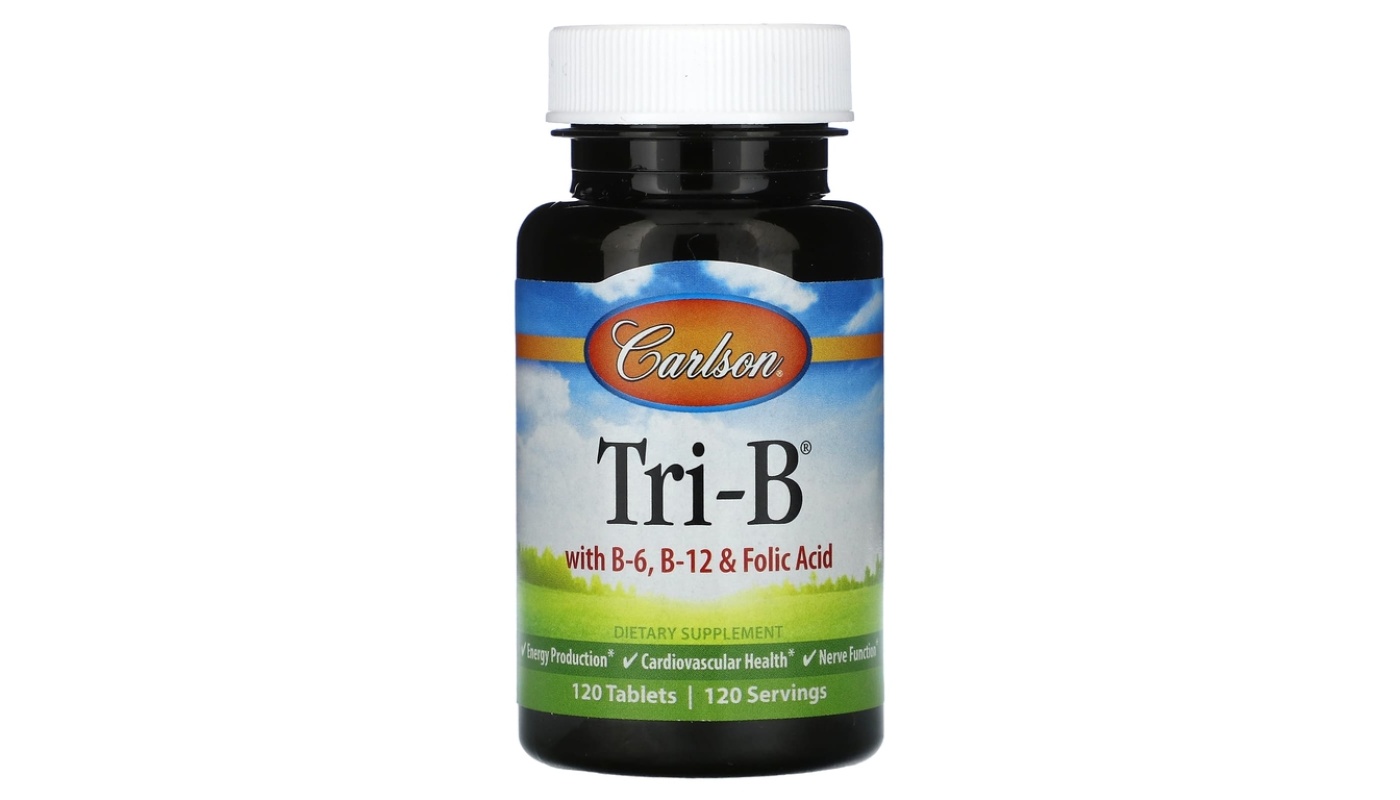 Carlson Labs Tri-B with B-6 B-12 & Folic Acid 120 таблеток