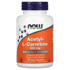 NOW Acetyl L-Carnitine 500 mg. 100 капс