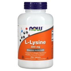 NOW L-Lysine 500 mg 250 таб