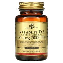 Solgar Vitamin D3 125 mcg. 5000 IU 100 гел.капс