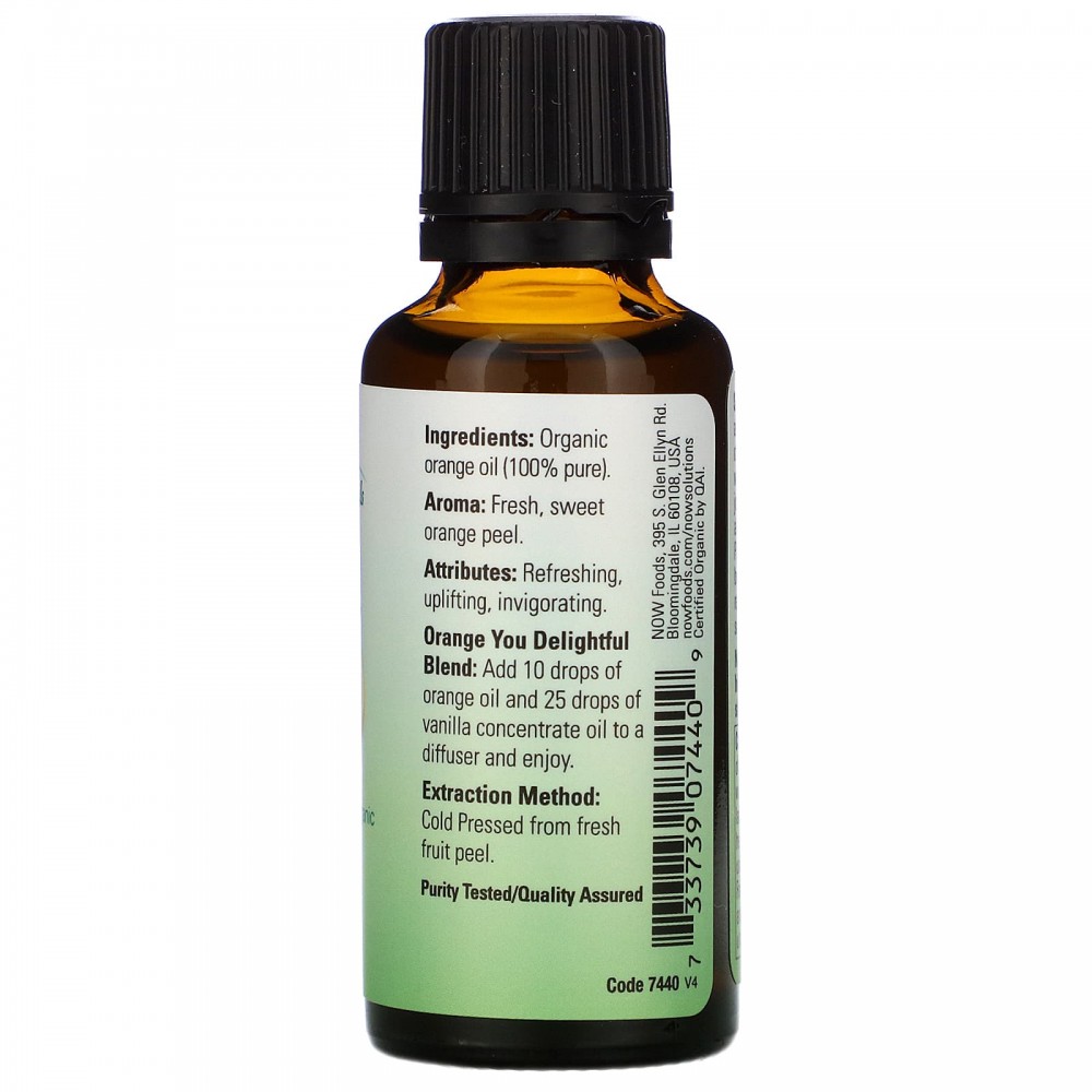 NOW Orange Organic Oil 30 мл