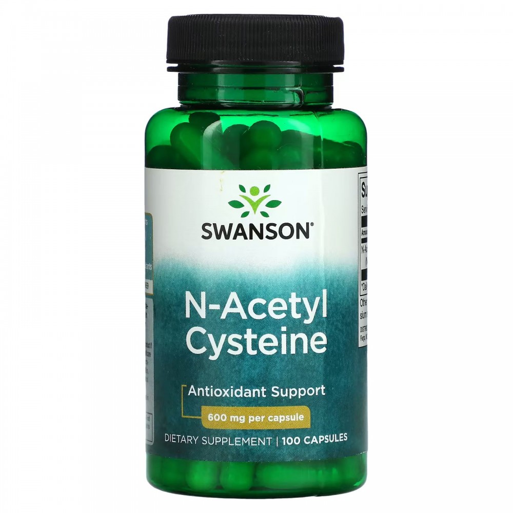 Swanson NAC N-Acetyl Cysteine 600мг 100 капс