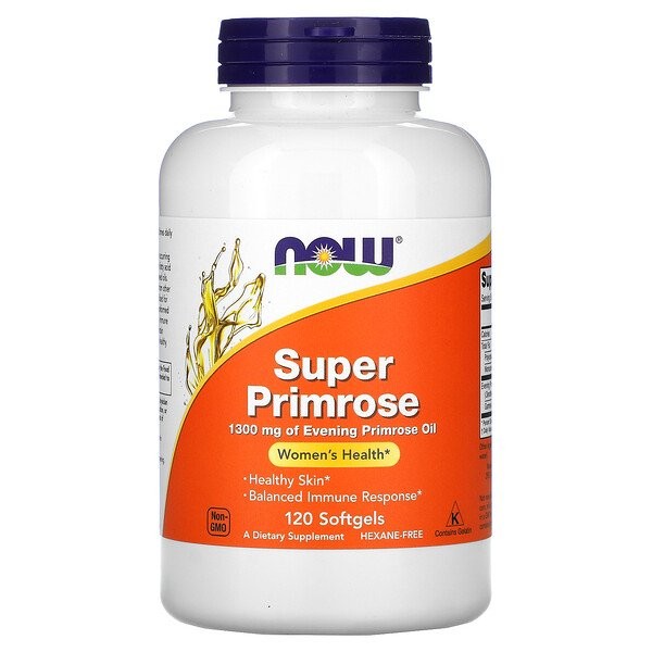 NOW Super Primrose 1300 mg 120 капс