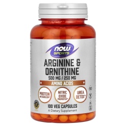 NOW Arginine&Ornithine 100 капс