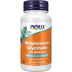 NOW Magnesium Glycinate with BioPerine 60 капс