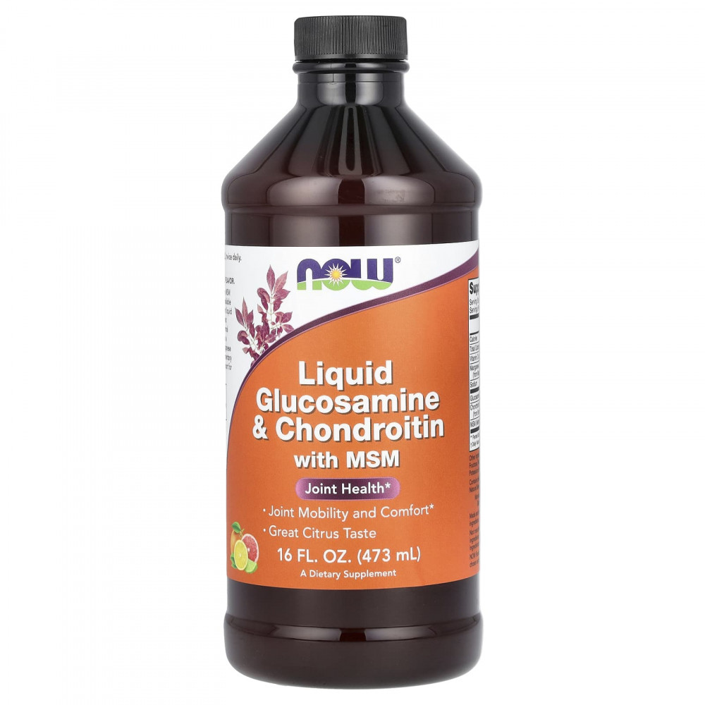 NOW Liquid Glucosamine&Chondroitin with MSM 473 мл