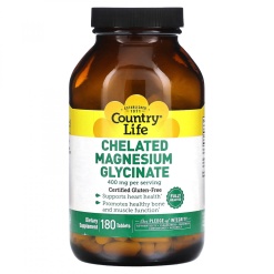Country Life Chelated Magnesium Glycinate 180 таб.