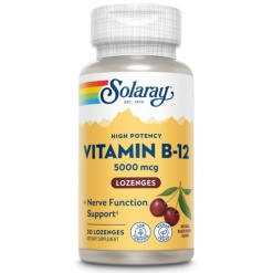 Solaray B-12 Cherry 5000 mcg 30 пастилки