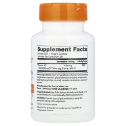 Doctors Best Natural Vitamin K2 MK-7 with MenaQ7 60 капс