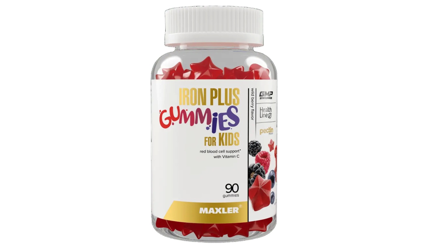 Maxler Iron Plus Gummies for Kids 90 мармеладок