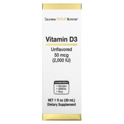 California Gold Vitamin D3 2000 IU 30 мл