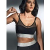 Спортивный топ-бра с сеткой спереди