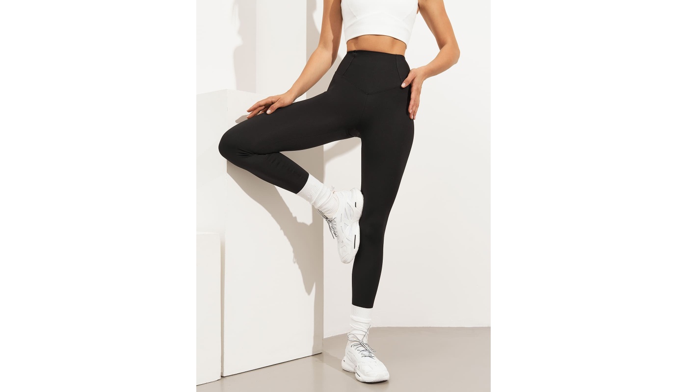 Леггинсы с высокой посадкой и широким утягивающим поясом