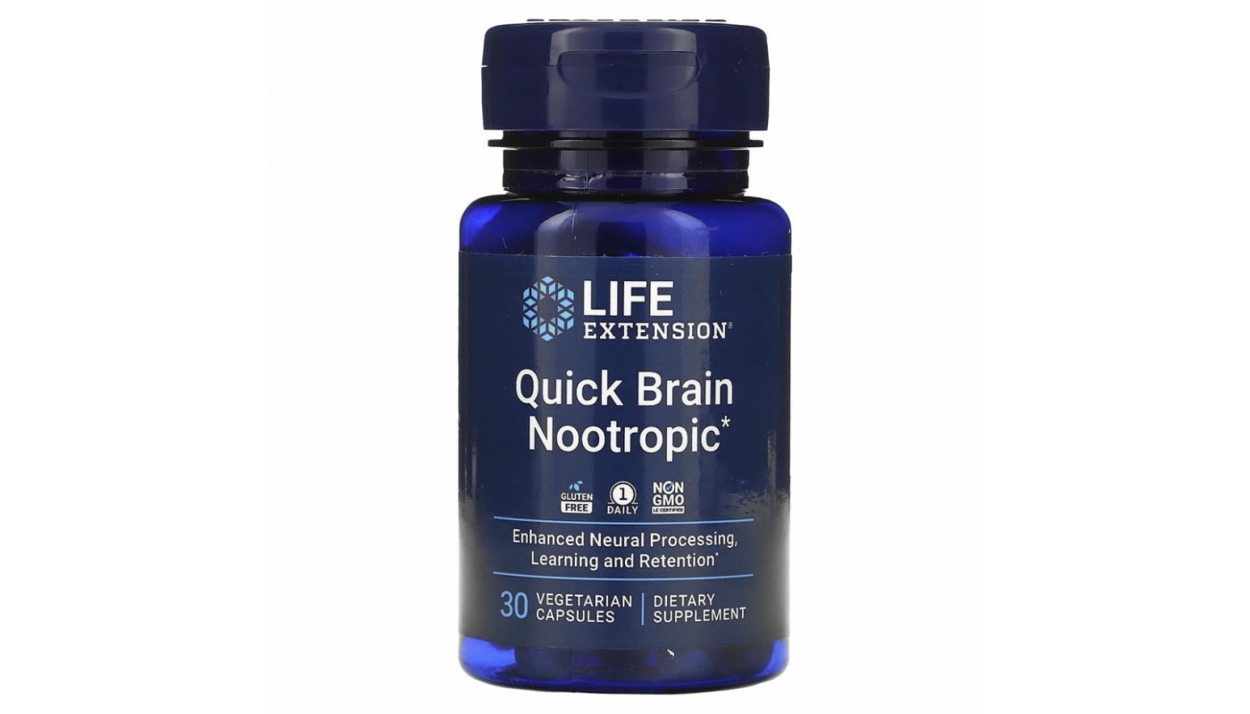 Life Extension Quick Brain Nootropic 30 капс