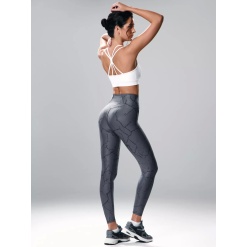 Леггинсы с принтом и высокой посадкой